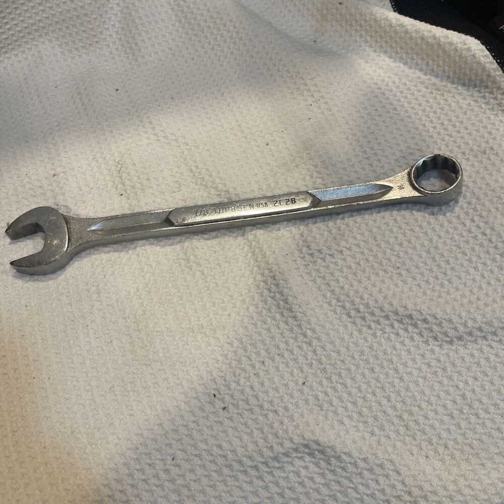 Thorsen 7/8 Combination Wrench 2028 Standard 12-Point Box End USA